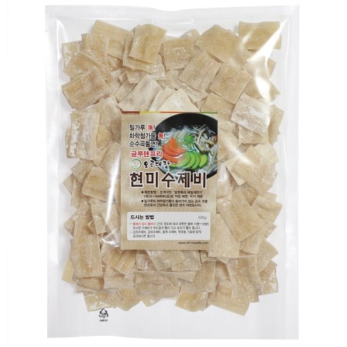 현미쌀 수제비 4인분(500g) 국산